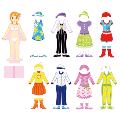 Magnetic Dress Up Set Girl