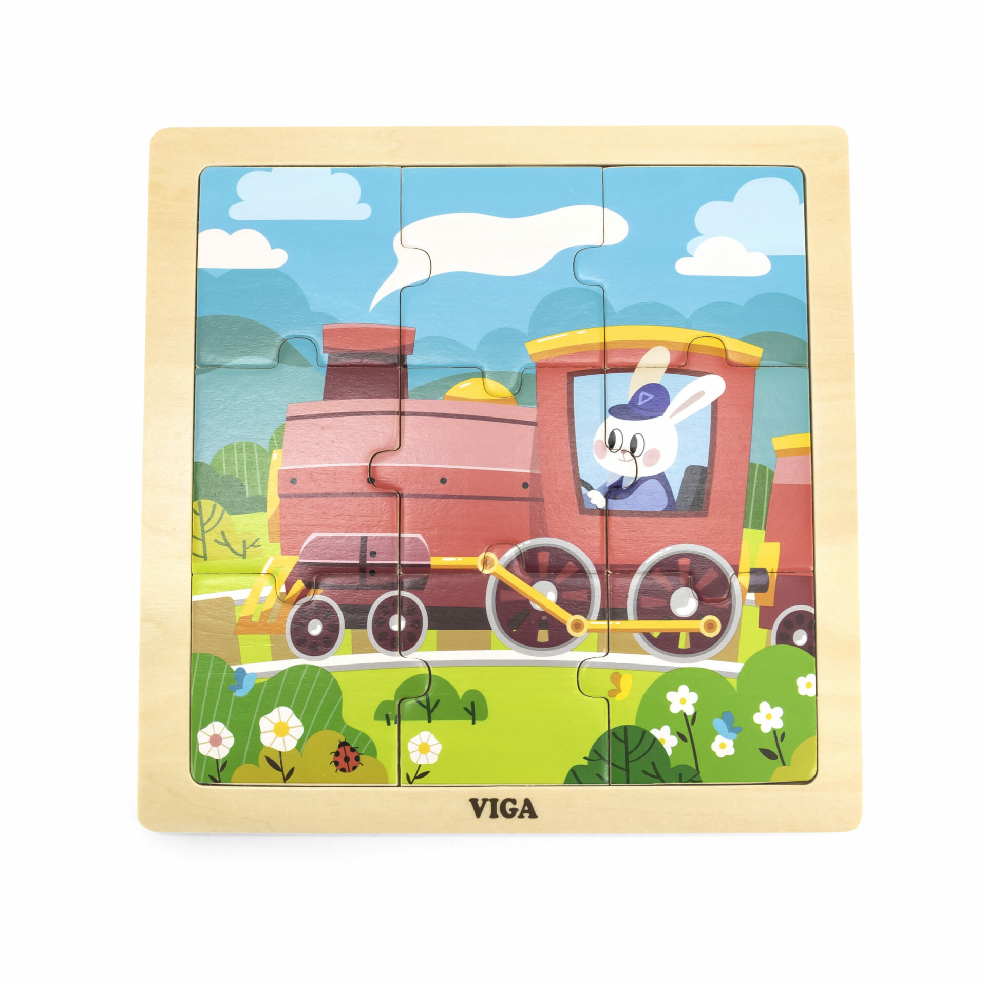 Wooden 2024 train puzzle